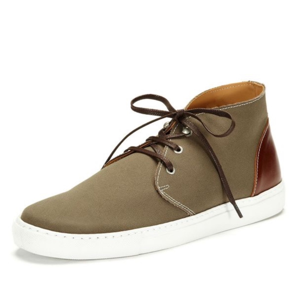 The Generic Man Shoes Mens 9.5 Chukka Boots Green Leather Ankle Top Handcrafted